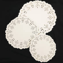 Round Lace Paper Doilies Assorted Sizes White Pink Gold Red Cake Paper Mat Party Wedding Christmas Table Decoration Pad 100pcs 2024 - buy cheap