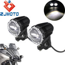 Focos LED auxiliares universales para motocicleta BMW, Honda, Yamaha, Suzuki, Kawasaki, Street Bike, personalizados con tubo de 1" 2024 - compra barato