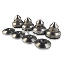 4pcs 27mm Stainless Steel Speaker Spike Pads Amplifier Shock-absorbing Isolation Stand Feet Holder Feet Pad Adjustable Height 2024 - buy cheap