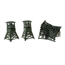 10Pcs Toy Army Plastic Watch Tower Soldier Watchtower for War Game Scenery 2024 - buy cheap