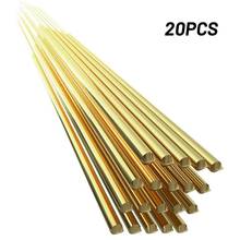 20 peças de bronze hs221 hastes de soldadura do fio de solda de 1.6*250mm applicate para o ferro fundido cinzento e ferramentas de corte incrustadas do carboneto 2024 - compre barato