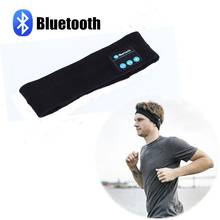 Falante Fone De Ouvido fone de Ouvido Sem Fio Bluetooth Knit Headband Tafilete Exercício Cinza Branco 2024 - compre barato