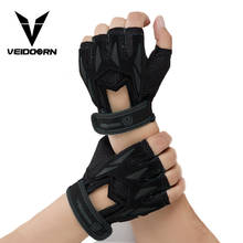 Veidoorn Professional Weight Lifting Gym Gloves Breathable Exercise Training Sport Gloves Fitness Cycling Workout Women Men Gril 2024 - купить недорого
