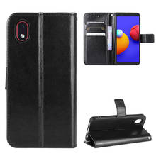 Funda de cuero PU con cordón para Samsung Galaxy A01 Core, carcasa de lujo con soporte para teléfono móvil Samsung M01 Core A 01 M 01 A01Core M01Core 2024 - compra barato