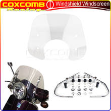 Parabrisas con soporte para motocicleta Piaggio Vespa GTS, accesorios para moto, Deflector de protección contra el viento, 250, 300, 2019-2021 2024 - compra barato