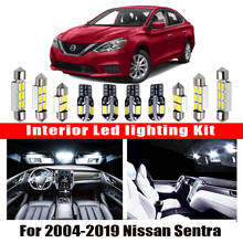 For 2004-2019 Nissan Sentra White car accessories Canbus Error Free LED Interior Light Reading Light Kit Map Dome License Lamp 2024 - buy cheap