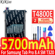 KiKiss-Batería de repuesto para tableta Samsung Galaxy Tab Pro de 8,4 ", SM-T325, T325, T320, T321, T4800E, T4800U, 5700mAh 2024 - compra barato