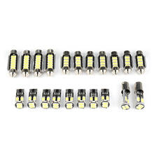 Canbus kit de lâmpadas de led para iluminação interna, luz branca para bmw e46, e91, e92, e93, 3 series, e60, e61, série 5, 16/peças 2024 - compre barato