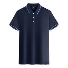 Camisa polo masculina de algodão, camiseta polo de marca para homens de negócios com manga curta, camiseta verão para homens plus size 2024 - compre barato