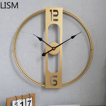 Relojes De arte silencioso para decoración del hogar, Reloj De pared lujoso De oro, Miinimalist, creativo, De Metal, para sala De estar 2024 - compra barato