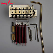 1 Set GUYKER Electric Guitar Tremolo Bridge Tremolo System Brass Saddle & Brass base & spring BS2 Gold 2024 - buy cheap