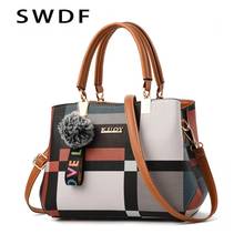 2021 New Luxury Handbag Women Stitching Wild Messenger Bags Designer Brand Plaid Shoulder Bag Female Ladies Totes Crossbody Bags 2024 - buy cheap