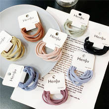 6Pcs/Lot Elastic Hair Bands Women Hair Rubber Band Elegant High Elasticity Solid Color Girls Elastic Hair Bands Hair Accessories 2024 - buy cheap