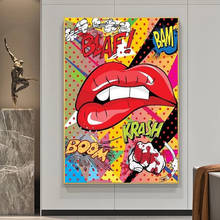 5D Diy Diamond Painting Pop Culture Lip Biting Diamond Embroidery Modern Art Mosaic Cross Stitch Kit Home Decoration 2024 - buy cheap