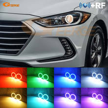 For Hyundai Elantra Avante AD 2016 2017 2018 BT App RF Remote Control Multi-Color Ultra bright RGB LED Angel Eyes kit Halo Rings 2024 - buy cheap