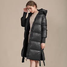 Female Long Women Winter Down Jacket Women's Parka thicken Weight 90% White Duck Down Coat Female Outerwear hooded Coats Blue 2024 - buy cheap