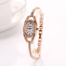 Luxury Women Bracelet Watches Crystal Gold Stainless Steel Rhinestone Quartz Watch Gift Ladies Wrist Watches Gift zegarek damski 2024 - buy cheap