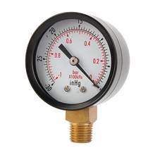 ANENG 2" Vacuum Pressure Gauge Dual Scale - PSI / Bar Air Compressor Water Oil Gas 1/4" NPT Lower Mount MF Pressure Meter Gauge 2024 - buy cheap