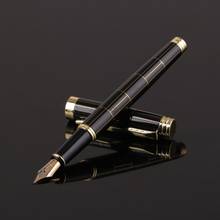 Luxury Men's Grid Fountain Pen 0.5mm Nib Business Writing Signing Calligraphy Pens Office Stationery Supplies 2024 - buy cheap