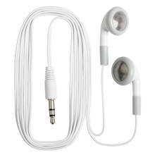 Fones de ouvido intra-auriculares descartáveis de 3.5mm, 100 pçs, descartáveis, para presente, mp3, mp4, mp5, psp 2024 - compre barato