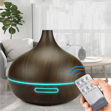 400ml Aroma Air Humidifier wood grain with LED lights Essential Oil Diffuser Ultrasonic Aromatherapy Electric Mist Maker Car 2024 - buy cheap