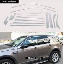 Aço inoxidável exterior tampa do peitoril da janela guarnições acessórios do carro para land rover discovery sport 2015 2016 2017 2018 estilo do carro 2024 - compre barato