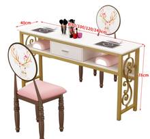Red manicura conjunto de mesa y sillas, MESA DE MANICURA económica, individual, doble asiento, simple 2024 - compra barato