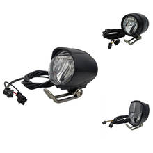 Farol dianteiro para bicicleta elétrica, 6v-80v, 24v, 36v, 48v, 60v, universal, compatível com bicicleta, e-bike, lâmpada
