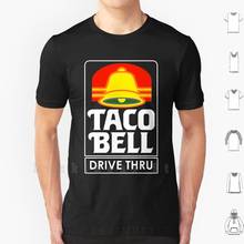 Taco camiseta masculina de algodão recortes retrô, camiseta para homens com estampa diy king burritos nachos restaurante mexicano 2024 - compre barato