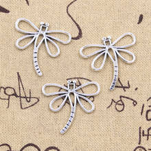 15pcs Charms Dragonfly 28x30mm Antique Silver Color Pendants DIY Crafts Making Findings Handmade Tibetan Jewelry 2024 - buy cheap