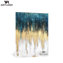 Beautiful art picture home wall decoration Handmade abstract gold oil painting on canvas wall art picture for living room edroom 2024 - купить недорого