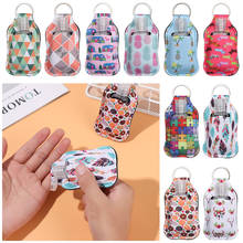 Hot Empty Hand Sanitizer Flip Cap Bottle Keychain Holder Refillable Travel Accessories Reusable Storage Containers with Keychain 2024 - buy cheap