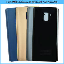 Funda trasera A8 para SAMSUNG Galaxy A8 2018, A530, A8 Plus, A730, funda de vidrio para batería, carcasa trasera, repuesto adhesivo, 10 Uds. 2024 - compra barato
