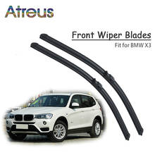 Atreus 2 pçs alta qualidade longa vida de borracha frente lâminas de limpador para bmw x3 f25 e83 2003-2017 pára-brisa acessórios do carro 2024 - compre barato