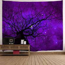 Mystic Forest Farm House Decor Tapestry Dark Forest Scenery Sunbeams Woodland Landscape Wall Hanging 2024 - buy cheap