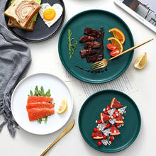 Prato de cerâmica nórdico, jantar criativo em estilo ocidental, prato de frutas, sobremesa, bife 2024 - compre barato