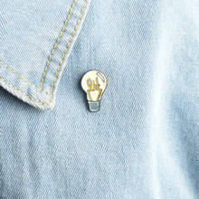 Булавка для лампочки, хорошая идея, брошь, булавка для кнопки, джинсовая булавка, значок, ювелирное изделие, подарок для детей 2024 - купить недорого