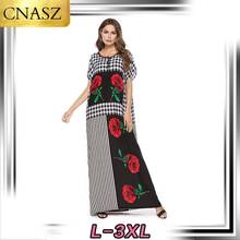 Nuevo vestido musulmán estampado Dubai pavo bohemio vestido islámico árabe marroquí Kaftan moda ropa Oriente Medio abayas 2024 - compra barato