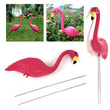 Beautiful Flamingo Ornament Plastic Artificial Lifelike Arts Flamingo Lawn Decoration Decorate Flamingo Figurines Yard Balcony 2024 - buy cheap