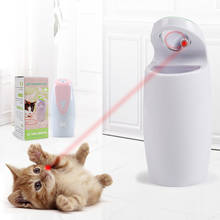 1pc Cat Interactive Toy LED Laser pen Auto Rotating Cat Exercise Training Entertaining Toy Multi-Angle Adjustable USB Charge 2024 - buy cheap