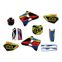 Pegatinas gráficas y fondos de equipo con números personalizados, calcomanías para Yamaha YZ125, YZ250, YZ 125, YZ 250, 1996, 1997, 1998, 1999, 2000, 2001 2024 - compra barato