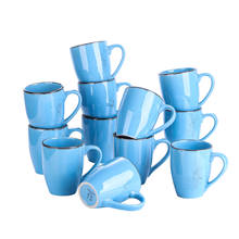 Vancasso navia 4/8/12-piece azul 350ml olhar vintage natureza stroneware cerâmica chá café leite canecas dribkware conjunto de copos bebendo 2024 - compre barato