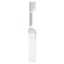 Cepillo de dientes plegable portátil para viajes al aire libre, cepillo de dientes de plástico para acampar 2024 - compra barato