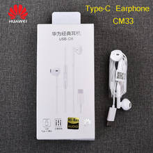 Original Huawei Honor Note 10 Type C Earphone usb-c In ear Headset With Mic CM33 For Huawei P20 P30 Pro Mate 10 20 pro Mate RS 2024 - buy cheap