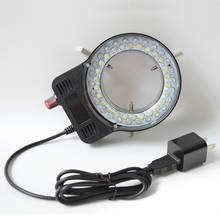 Anillo de luz LED, microscopio estéreo, cámara, fuente de luz, brillo ajustable 2024 - compra barato