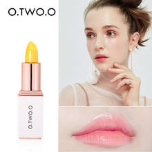 O.TW O.O-Bálsamo labial de maquillaje, barra de labios de Color cambiante, bálsamo labial hidratante higiénico rosa, cuidado de labios de gelatina antienvejecimiento 2024 - compra barato