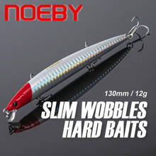 NOEBY Minnow Fishing Lure 130mm 12g Floating Artificial Hard Bait Bass Wobblers Lures Crankbait Pike Treble Hooks Carp Tackle 2024 - buy cheap