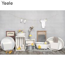 Фон для фотосъемки детей Yeele реквизит в ванную комнату игрушки Одежда для новорожденных фон для фотосъемки для фотостудии 2024 - купить недорого