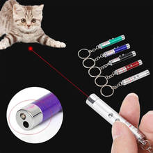 Juguete láser de luz LED para gato, pluma láser roja para mascotas, varillas de luz Visible, puntero láser, juguetes interactivos divertidos para gatos 2024 - compra barato