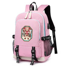 Hanako-kun-Mochila con dibujos animados para ordenador portátil, bolso escolar Oxford, Kawaii, grande, para hombro, femenino 2024 - compra barato